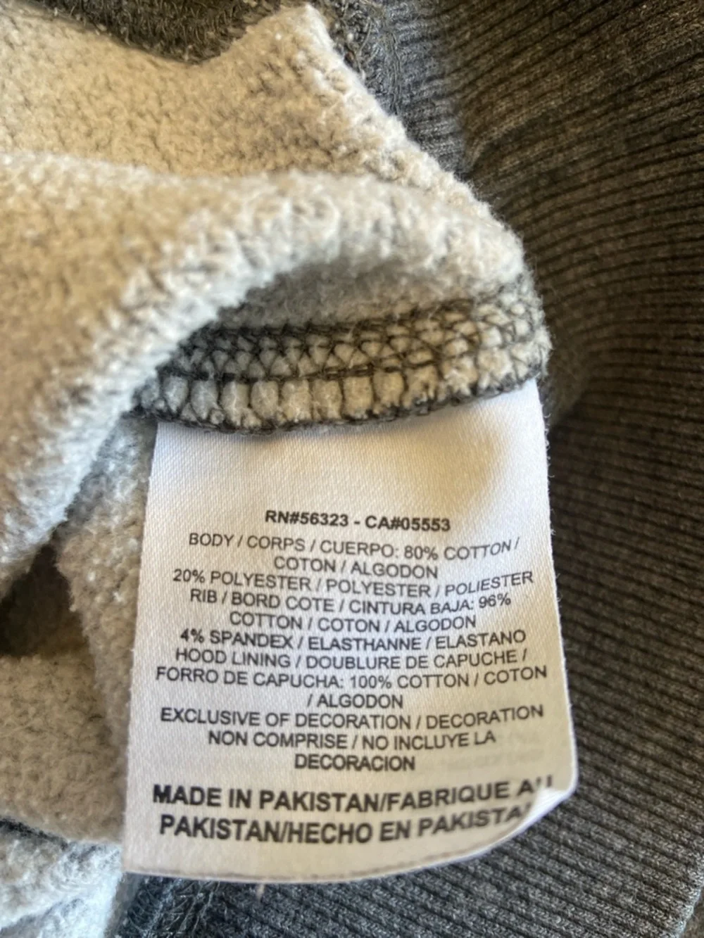 Nike‎ Charcoal Gray Pullover Hoodie with White Swoosh XXL